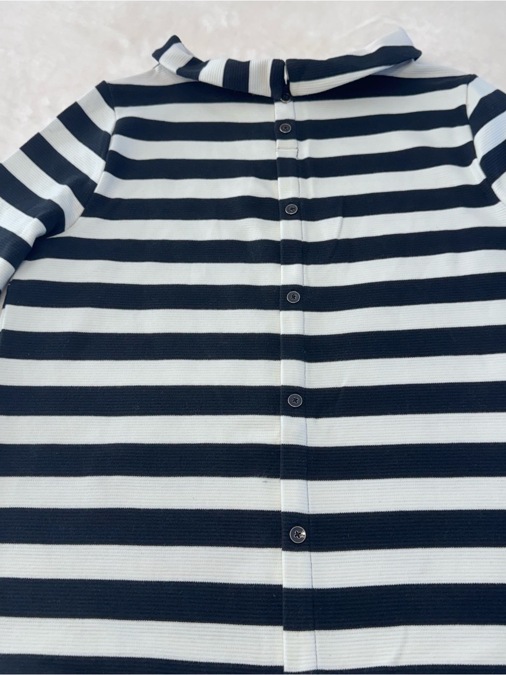 Talbots Navy and White Striped Button-Up Kids Shirt